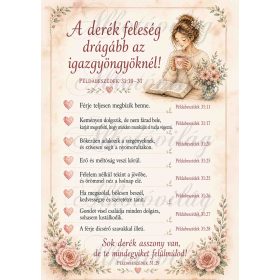   Derék feleség a biblia szerint - barnás árnyalatokban barna hajú lánnyal