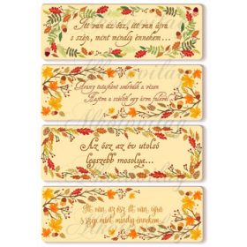 Őszi kártyák idézetekkel