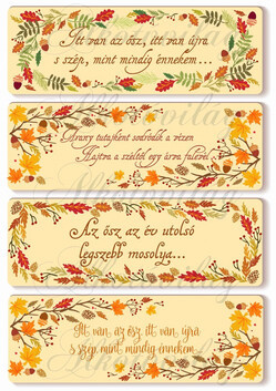 Őszi kártyák idézetekkel