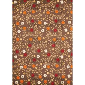 Őszi kert barna alapon