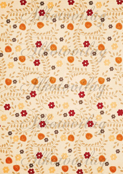 Őszi kert bézs alapon