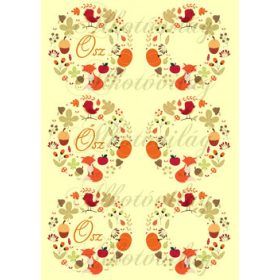 Őszi koszorú rókával