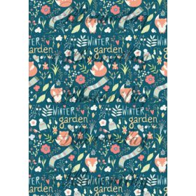 Rókák sötétkék alapon