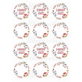 Helló ősz feliratú koszorúk kicsiben