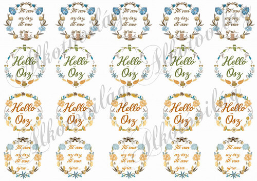 Négyféle őszi koszorú