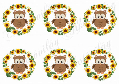 Napraforgós körök baglyokkal