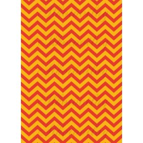 Piros-narancs chevron csíkok