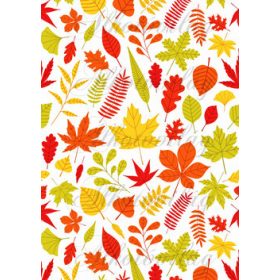 Citromsárgás, narancsos, zöldes őszi levélkavalkád