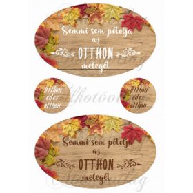   Semmi sem pótolja... őszi háttérrel fehér-barna felirattal