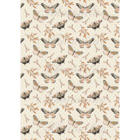   Őszi kollekció - Barnás és szürkés pillangók pöttyös alapon