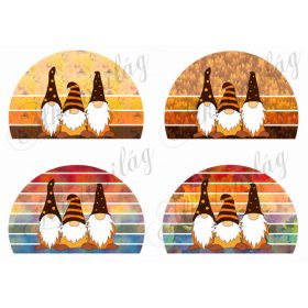 Manók őszi színekben, naplementében