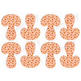 Narancssárga apró őszi levelek - GOMBÁKON