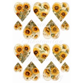 Szívek napraforgókkal KICSIBEN