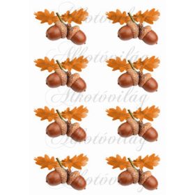 Makkok levelekkel 8,5 x 6 cm