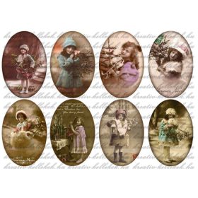 Gyermekek karácsonya oválisok 