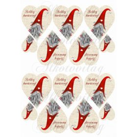 Manók drapp szívekben kicsiben