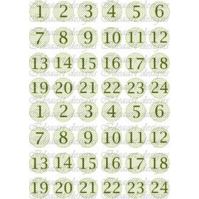 Adventi számok – zöld