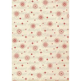 Piros hópelyhes bézs háttérrel