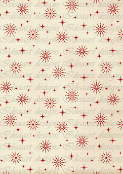 Piros hópelyhes bézs háttérrel