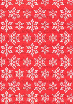 Hópelyhek piros háttérrel