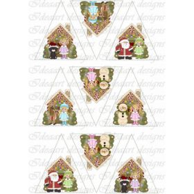 Mézeskalácsház fenyődíszhez