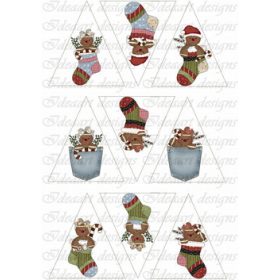 Mézik zokniban fenyődíszhez