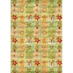 Retro karácsony apró négyzetekben 2