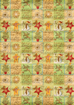 Retro karácsony apró négyzetekben 2