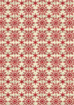 Piros hópelyhek sorban- bézs háttérrel 