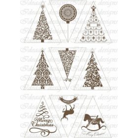 Sziluett minta fenyődíszhez 2