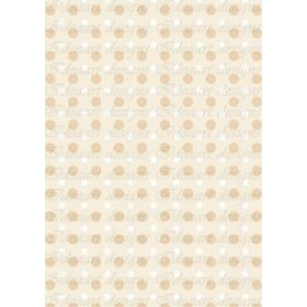 Pöttyök és csillagok bézs alapon