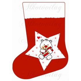 Mikuláscsizma macis csillaggal