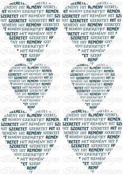 Hit, remény, szeretet szívek kékben