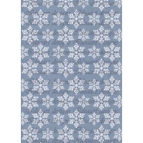 Hópelyhek acélkék háttérrel