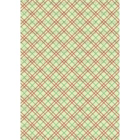 Bordó-zöld kockás átlósan