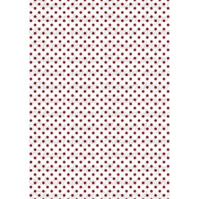 Bordó pöttyök fehér alapon