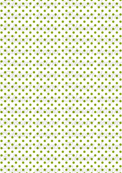 Zöld  pöttyök fehér alapon