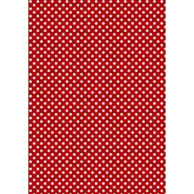 Fehér pöttyök bordó alapon