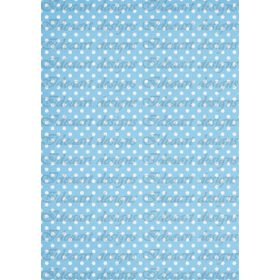 Fehér pöttyök világoskék alapon