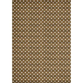 Fehér pöttyök sötétbarna alapon