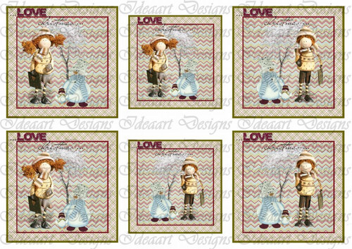 Karácsonyi lányka hóemberrel