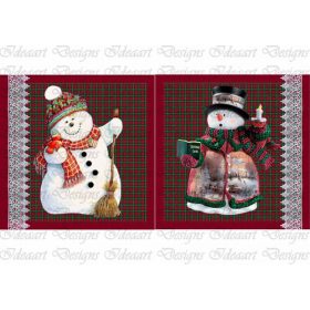 Hóemberkék bordó alapon- nagyobb méretben