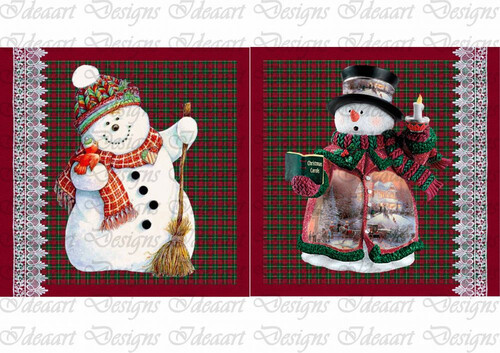 Hóemberkék bordó alapon- nagyobb méretben