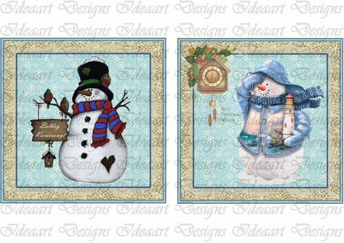 Hóemberkék kék alapon- nagyobb méretben