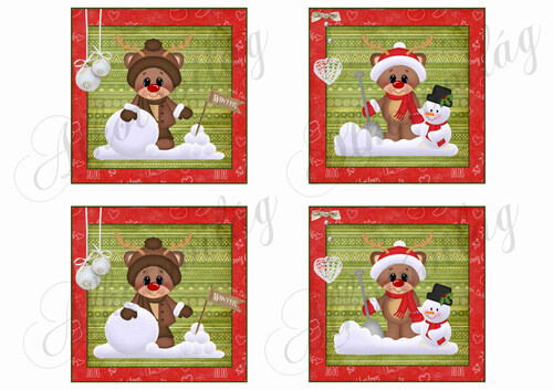 Rudi szarvas blokk kicsiben