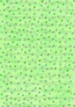 Apró csillagos világos zöld árnyalatban