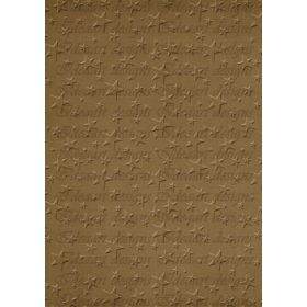 Dombormintás csillagok – barna