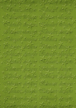 Dombormintás csillagok – zöld