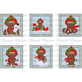 Mézibabák kék alapon