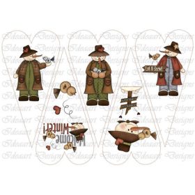 Folk hóemberek nagy szívekben